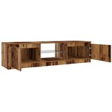TV ormarić LED boja drva 140x40x35 5 cm konstruirano drvo | shoptok.hr