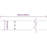vidaXL Robniki za trato 10 kosov Bela 25x103 cm Hladno valjano jeklo | Shoptok.si