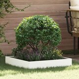 vidaXL Ograda oko Travnjaka Bijelo 60 x 60 x 13 cm Čelik | shoptok.hr