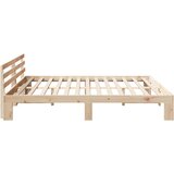  Krevetna konstrukcija Prirodna 180 x 200 cm Čvrsto borovo drvo | shoptok.hr