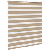 Zebra zavjesa Pješčano smeđa 135x100 cm Širina tkanine 130,9 cm Poliester | Shoptok.si