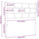  Metalno zamjensko uzglavlje bijelo 100 cm | shoptok.hr