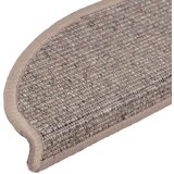  Prostirke za stepenice 15 kom 56x17x3 cm tamno bež poluokrugle | shoptok.hr