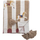 Bloomingville Bela/rjava odeja 130x160 cm Merry-go-round – Cene