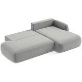 Makamii Svijetlo siva sklopiva kutna garnitura (s desnim kutom/s ležaljkom) Hale – | shoptok.hr