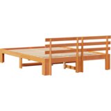  Okvir kreveta od bora Smeđa boja voska Puno drvo 150 x 200 cm | shoptok.hr