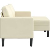 SOFA 2-sedežni kavč z ležiščem v obliki črke L, kremast 125 cm | Shoptok.si
