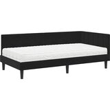  Kutni krevetni okvir s madracem 2 kom. Crna 90 x 200 cm Baršun | Shoptok.si