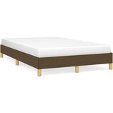 vidaXL Posteljni okvir temno rjav 120x190 cm tkanina, (21142664) | Shoptok.si