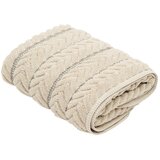 Kave Home Bež frotirna bombažna brisača 50x90 cm Rune – u