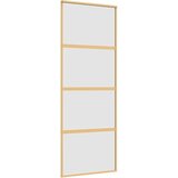  Klizna vrata zlatna 76x205 cm matirano staklo ESG i aluminij | shoptok.hr