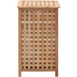 vidaXL Košara za rublje od masivne orahovine 39 x 39 x 65 cm | shoptok.hr