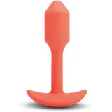 b-Vibe Vibracijski analni čep - Snug Plug 1 S, oranžen