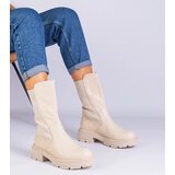 D/CEO UR/CEO Beige ankle boots with a textile insert Santorini | ePonuda.com