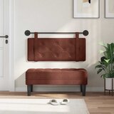  Viseće uzglavlje kreveta Sjajno smeđa Antikni PU Sienna 100 cm | shoptok.hr