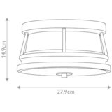 Elstead Lighting ZUNANJA STROPNA SVETILKA Chelsea 27.9/14.9 cm | Shoptok.si
