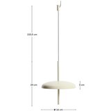 Kave Home Svijetlo siva LED stropna svjetiljka s mogućnosti zatamnjivanja s metalnim sjenilom ø 16 cm Porte – | shoptok.hr