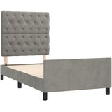  Okvir za krevet bez madraca svjetlosivi 80x200 cm baršunasti | shoptok.hr