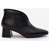 Boto Eco Leather Women's Boots High Heels Black Rylina | Shoptok.si