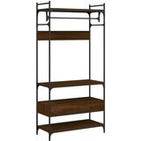  The Living Store Omara s predali rjavi hrast 89x39x184,5 cm konstruiran les - Garderobna Omara, (21503070) | Shoptok.si