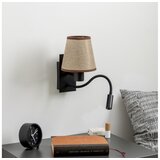  Brilagi - LED zidna lampa NUBILA 1xE27/25W/230V + LED/3W crna/smeđa | Eponuda.com