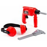  Dječji DIY set alata sa zaštitnim slušalicama, crveni | shoptok.hr