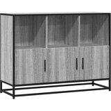 Maison Chic Komoda - Predalnik siva sonoma 100x35x76 cm inženirski les, (21717614) Cene