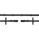  Gumijaste vajeti 'Soft Rubber Reins Stops' 16 mm, black/silver Cene