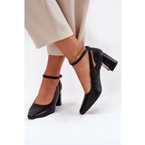Maciejka Leather Heels On A Heel | Shoptok.si