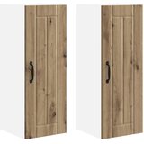  Ormar za Zid Lucca 2 pcs Hrast artisan 30 x 31 x 80 cm | shoptok.hr