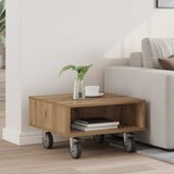  Stolić sa kotačima Umjetnički hrast 50,5 x 50 x 30 cm | shoptok.hr