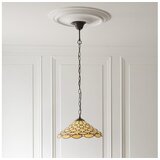 Endon 112226 - Luster na lancu Tiffany PEARL 1xE27/10W/230V prečnik 45 cm Cene
