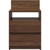 vidaXL Noćni ormarići 2 kom s 2 ladice smeđi hrast 40x33x60 cm | shoptok.hr