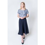 Deni Cler Milano Woman's Skirt W-Dc-7163-0M-E5-56-1 Navy Blue | Shoptok.si