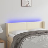  LED uzglavlje krem 147x16x78/88 cm od umjetne kože | shoptok.hr