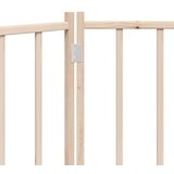 vidaXL Vrata za pse zložljiva 2 panela 160 cm trden les jelke | Shoptok.si