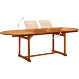  Vrtni blagovaonski stol (160 - 240)x100x75 cm od drva bagrema | shoptok.hr