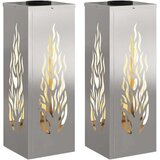  Solarna LED svjetlost za stazu 2 pcs Nehrđajući čelik | shoptok.hr
