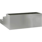  Vrtna saksija Srebrno 90 x 90 x 35 cm Cinkani čelik | shoptok.hr
