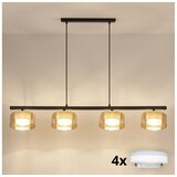 Brilagi LED RGB prigušiva luster AURA LUX 4xGX53/14W/230V Wi-Fi Tuya crna/zlatna Cene