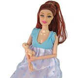  Lutka za igru trudnica u plavoj haljini - 30 cm | Shoptok.si