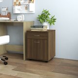 vidaXL Omarica na kolesih rjav hrast 45x38x54 cm konstruiran les Cene