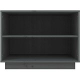 vidaXL omarica za čevlje siva 60x34x45 cm trdna borovina | Shoptok.si