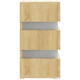  LED noćni ormarić boja hrasta 45 x 35 x 67 konstruirano drvo | shoptok.hr