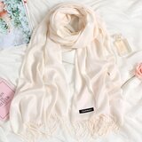 IZMAEL Šal DE-6969 - Bela / Bež | Shoptok.si