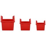  35-dijelni set polica za radionicu crveno-crni 77 x 39 cm PP Slike