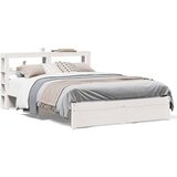 vidaXL Okvir kreveta s uzglavljem bez madraca bijeli 140x190 cm | shoptok.hr