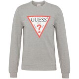Guess Sweater majica 'Audley' siva melange / crvena / crna / bijela | shoptok.hr