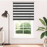 vidaXL Zavjesa zebra crna 130x230 cm širina tkanine 125,9 cm poliester | shoptok.hr