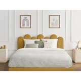 Bobochic Paris Senf žuti tapecirani bračni krevet s prostorom za odlaganje s podnicom 160x200 cm Badja – | shoptok.hr
